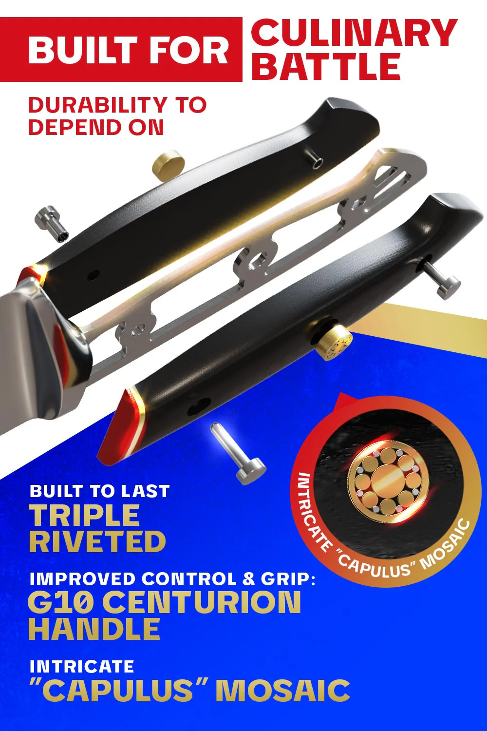 Butcher & Breaking Knife 10" | Cimiter Meat Slicer | Centurion Series | Dalstrong © - Image 3