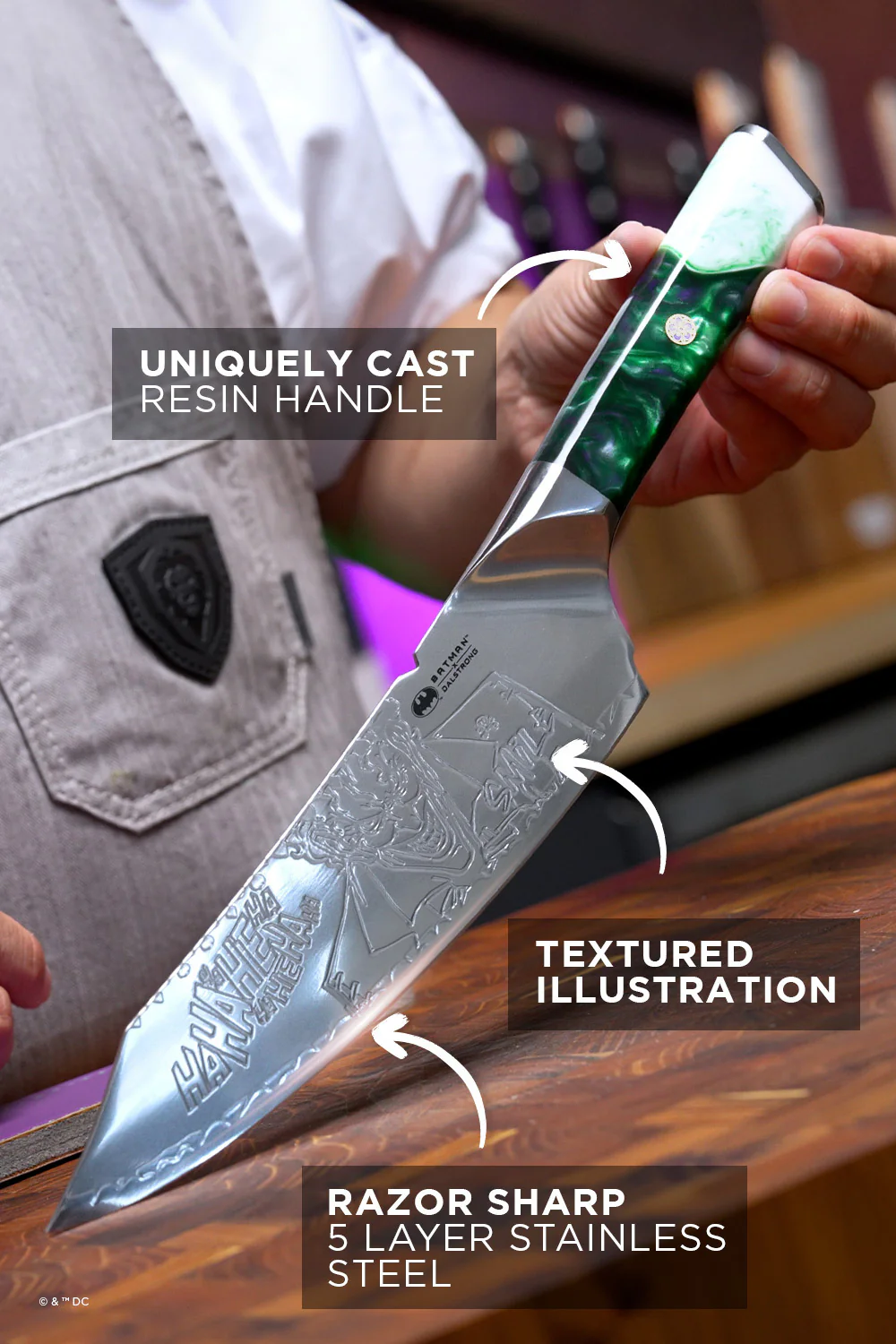 Chef Knife 8" | THE JOKER™ Edition | Dalstrong © - Image 2