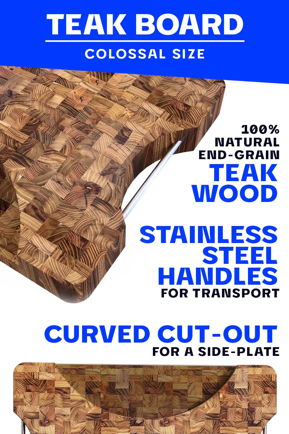Lionswood Colossal Teak Cutting Board | Dalstrong © - Image 3