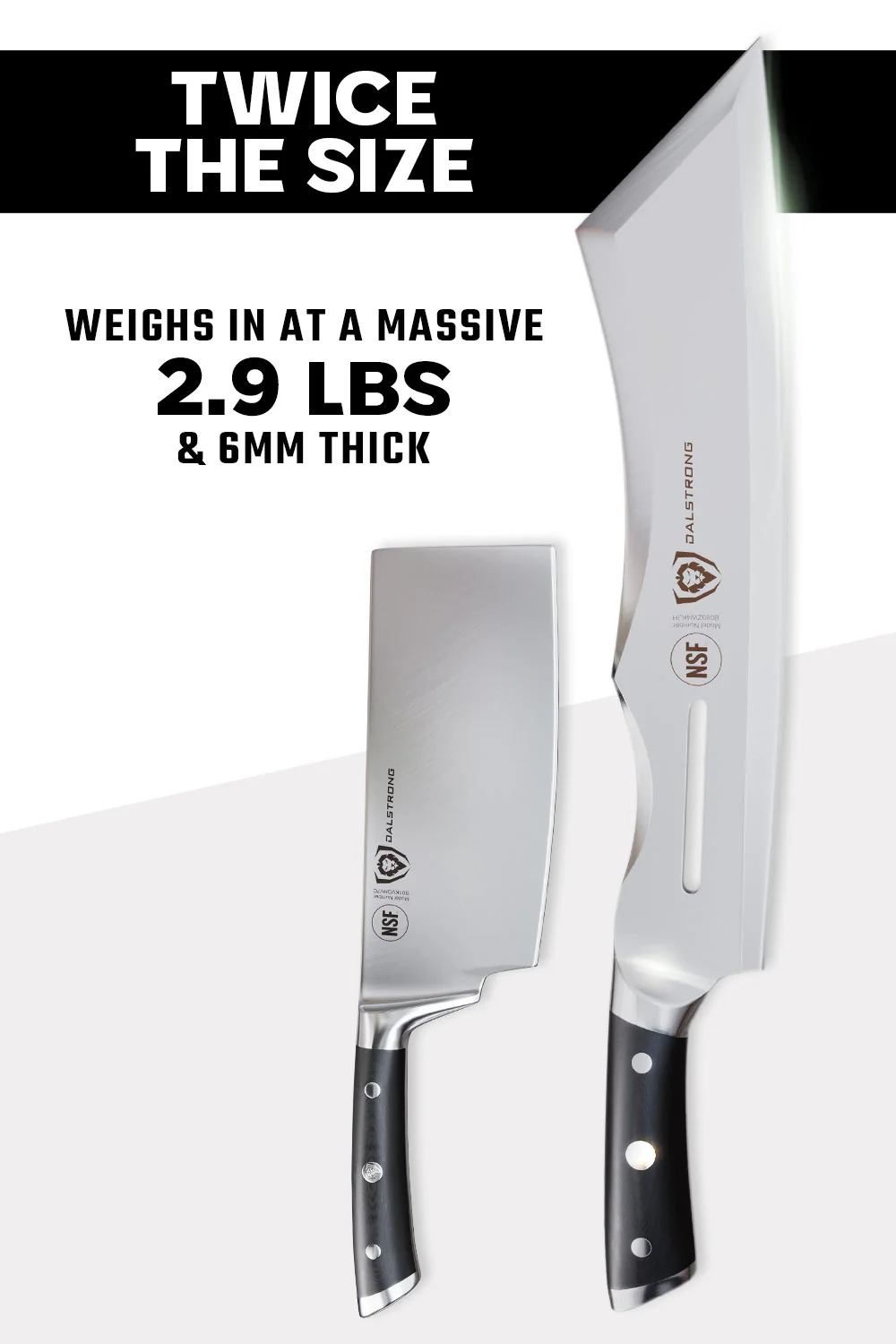 Annihilator Meat Cleaver with Stand 14" | Gladiator Series | Cleaver NSF Certified | Dalstrong © - Image 4