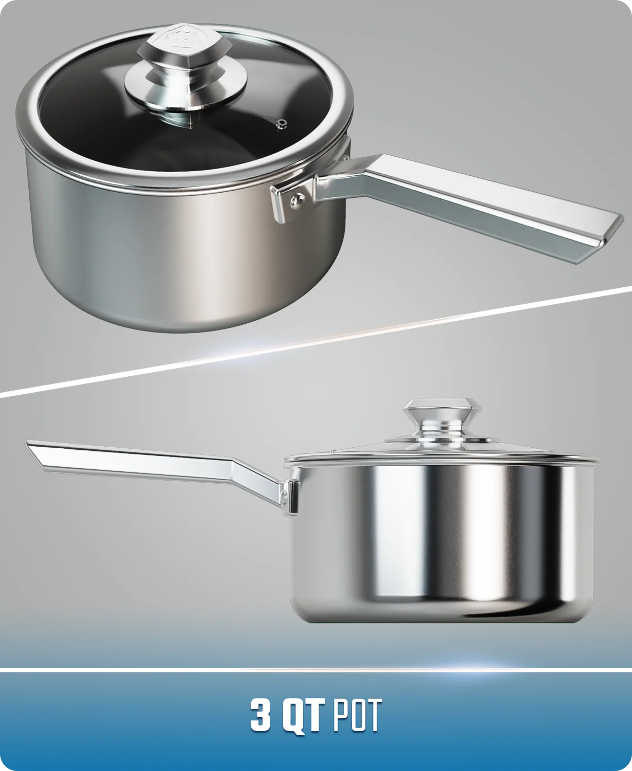 3 Quart Stock Pot | ETERNA Non-Stick | Oberon Series | Dalstrong © - Image 6