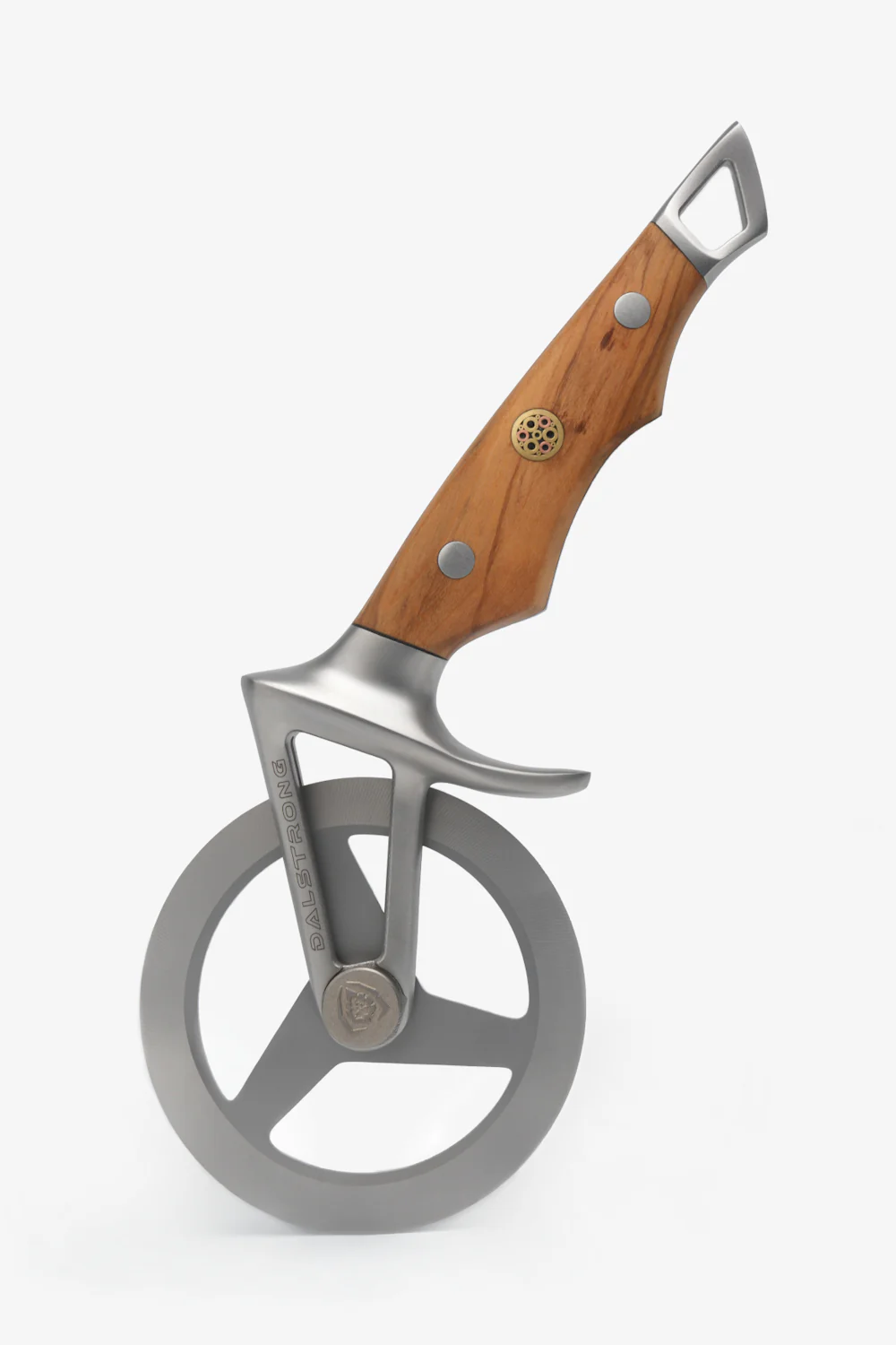 Pizza Wheel & Cutter | Olive Wood Handle | Wheel Series | Dalstrong ©