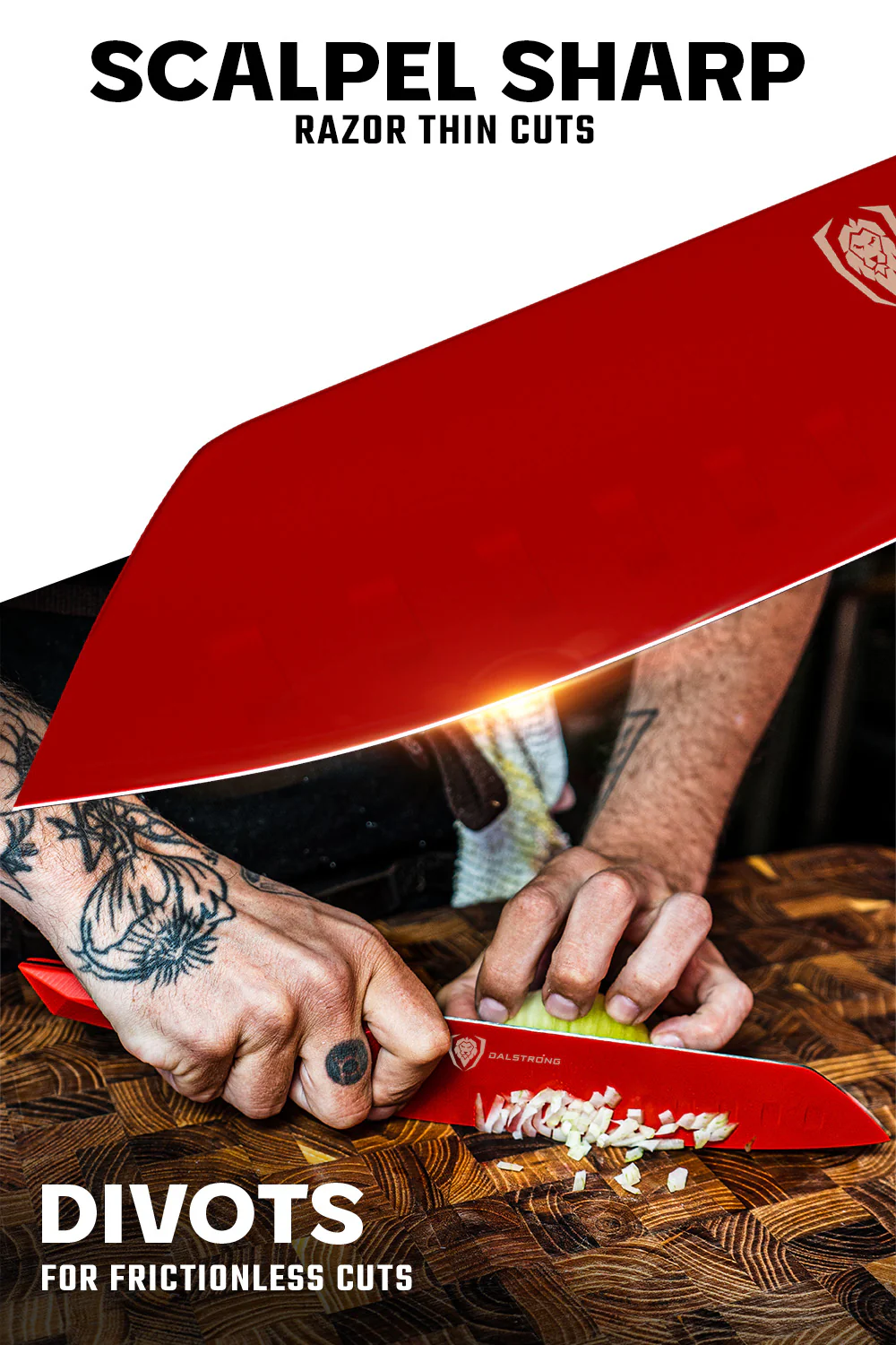 Santoku Knife 7" | Shadow Black Series | RED Edition | Dalstrong © - Image 2