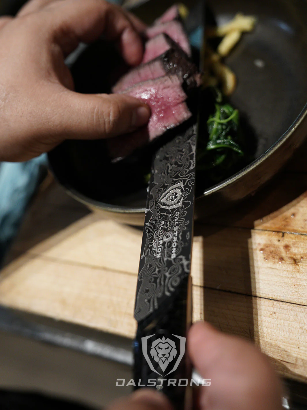 Scorpion Hellfire Bundle | 8" Chef's Knife + 4" Paring Knife + 11" Slicer Knife - Image 7