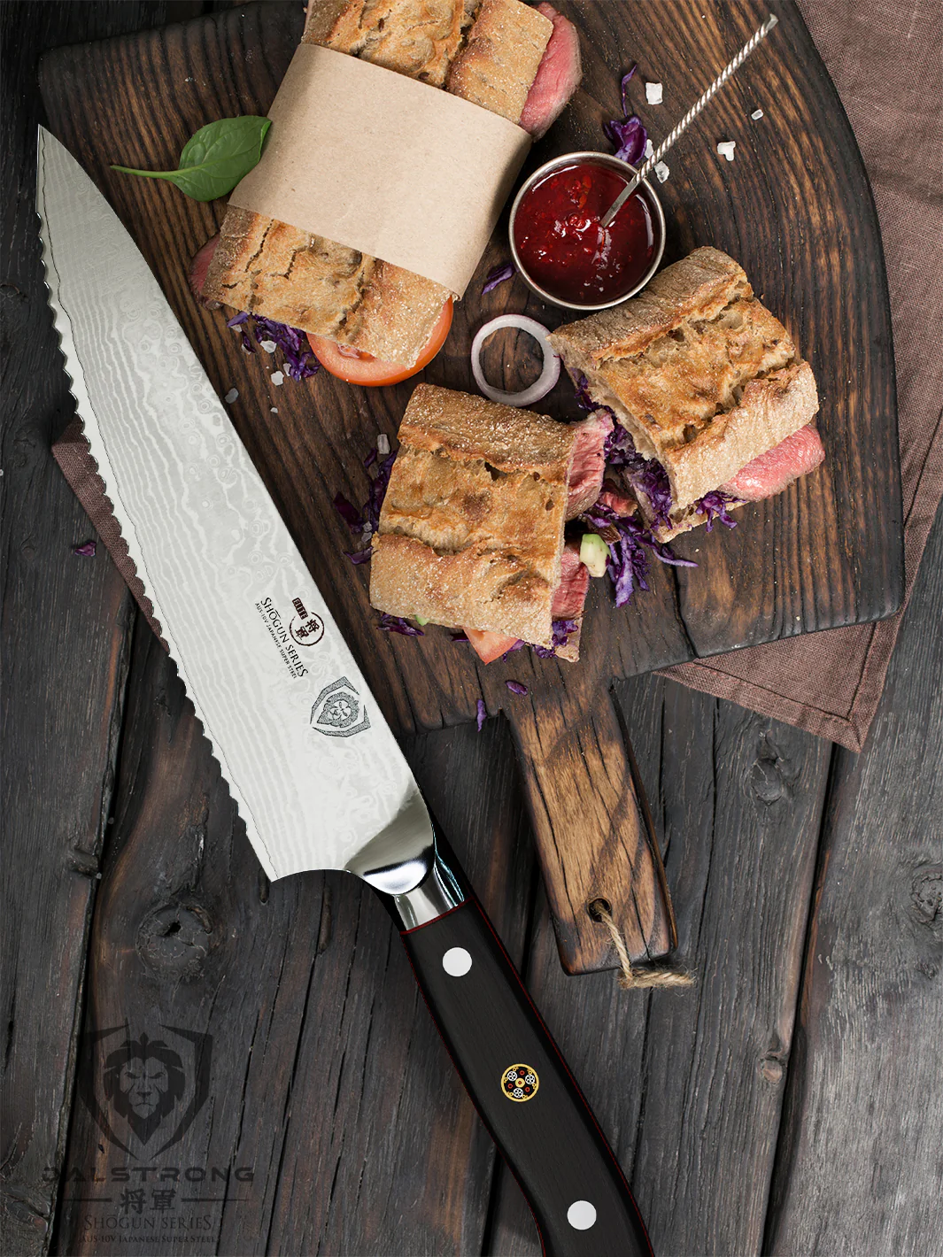 Serrated Chef's Knife 7.5" | Shogun Series | ELITE | Dalstrong © - Image 5