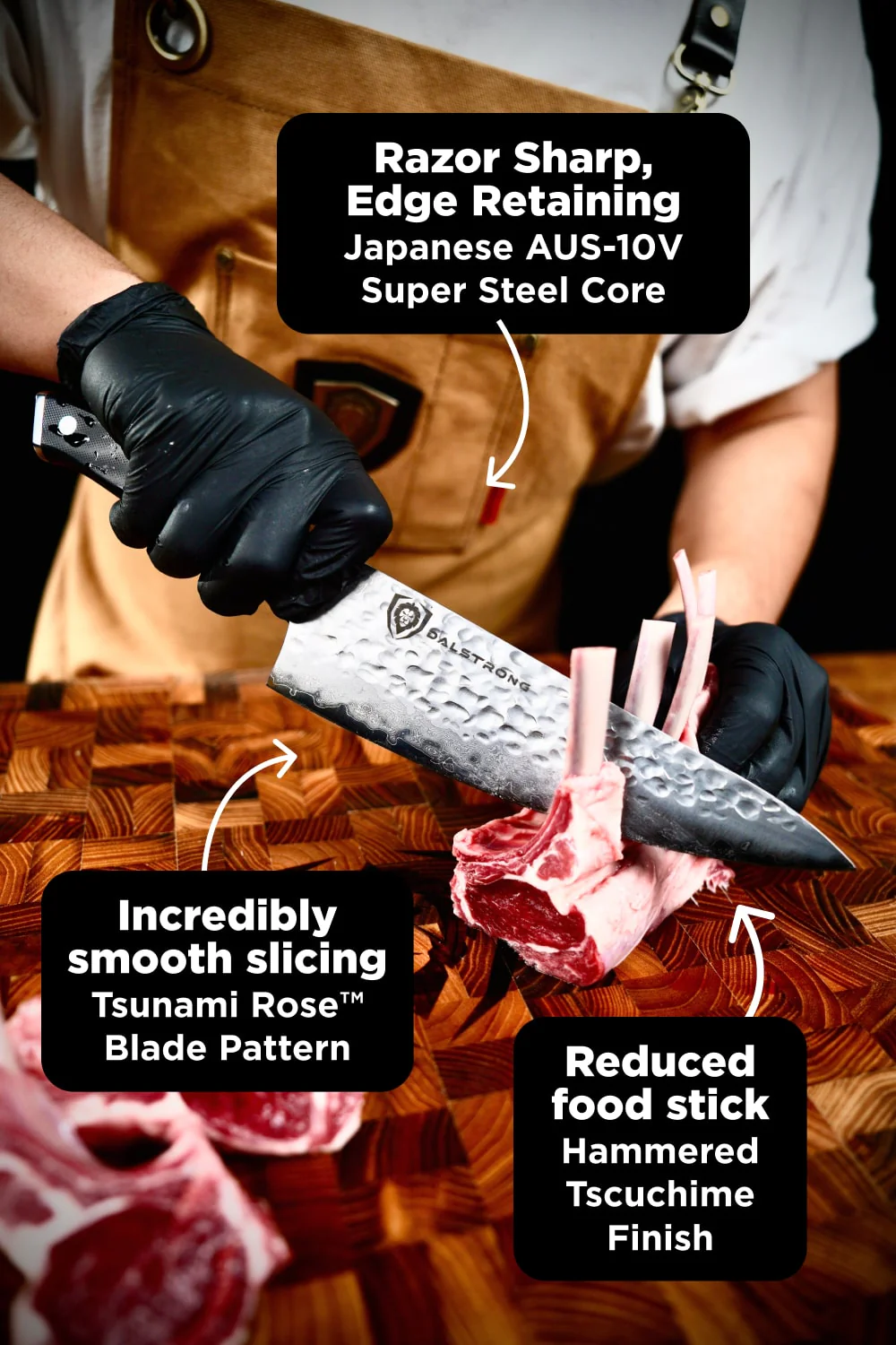 Shogun Bundle | 8" Chef Knife + 3.5" Paring Knife + 7" Santoku Knife - Image 3