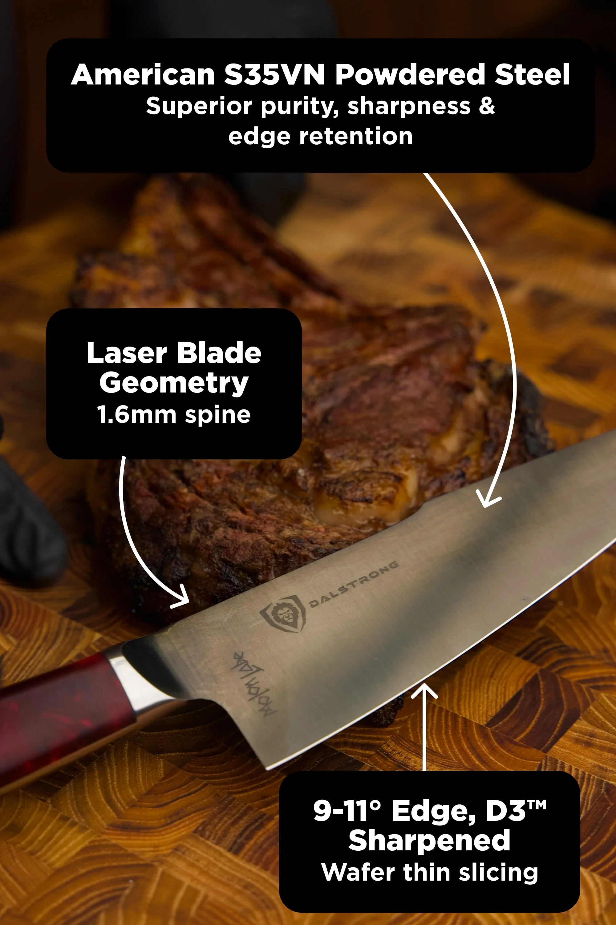 Spartan Ghost Bundle | 8" Chef Knife + 4" Paring Knife - Image 5