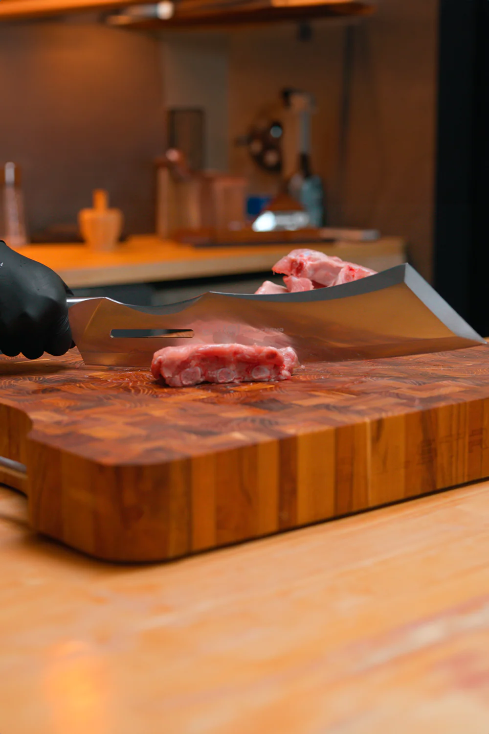 The Gladiator Bundle | 14" Annihilator Meat Cleaver with Stand + 8" Chef's Knife - Image 4